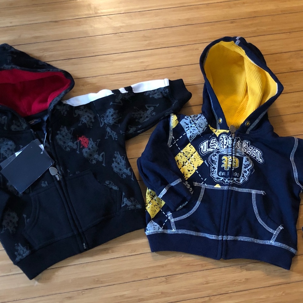 U.S. Polo Assn. Hoodies Full zip Jacket Size 12M